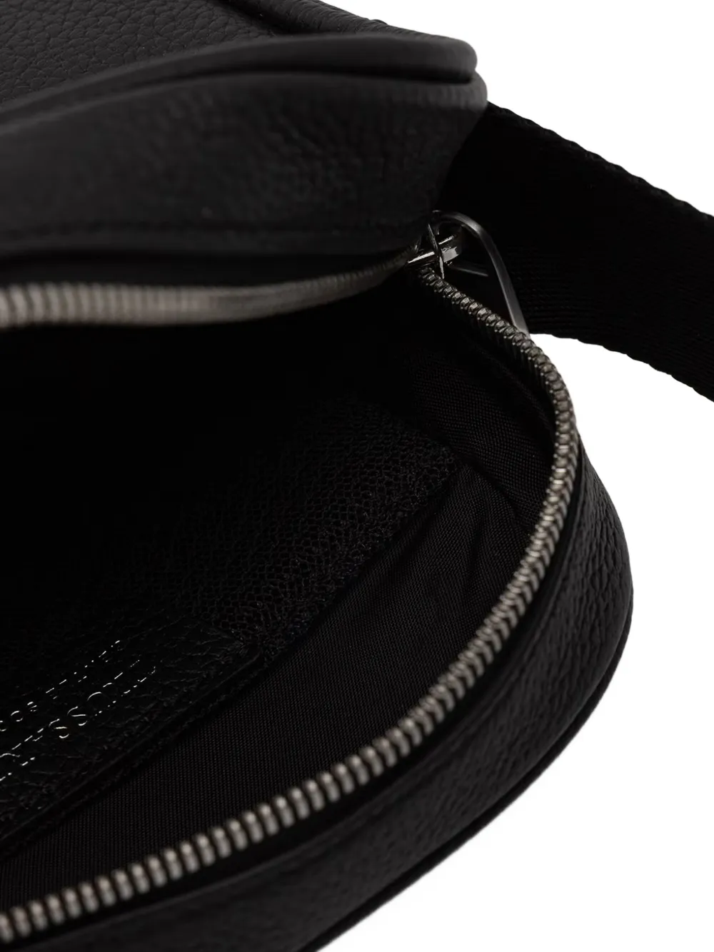Trussardi small Office logo-lettering cross body bag Zwart