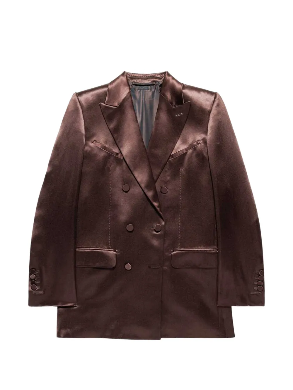TOM FORD silk satin western jacket Bruin