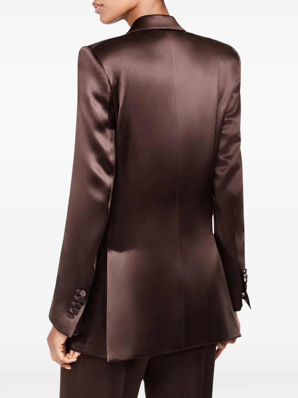 TOM FORD silk satin western jacket Bruin