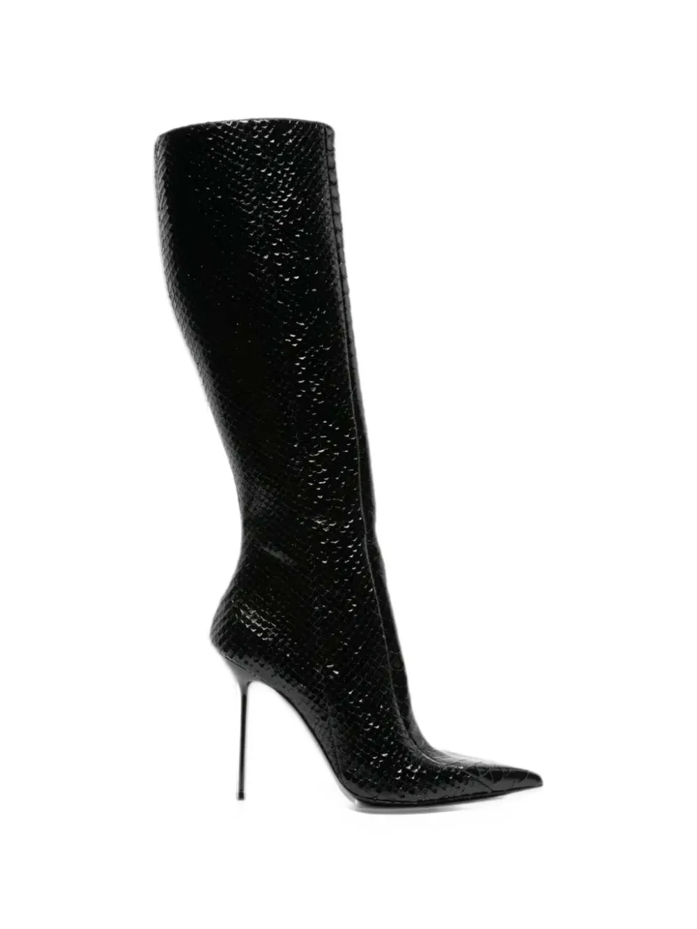 Paris Texas Lidia python-print boots | Black | Image 1