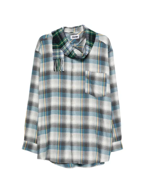 Magliano check scarf-detail shirt