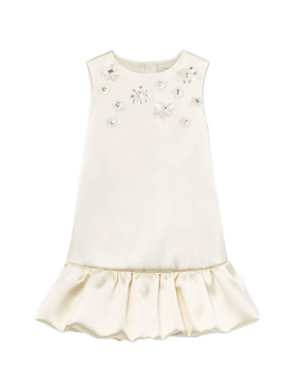 Self-Portrait Kids sequin-embellished bubble-hem midi dress - Toni neutri