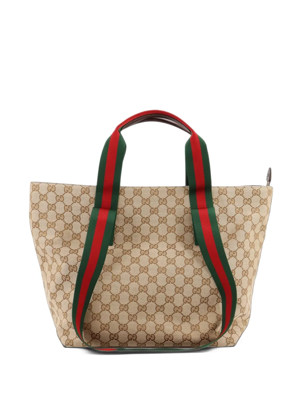 Gucci Kleine GG Supreme shopper met Web-streep Beige