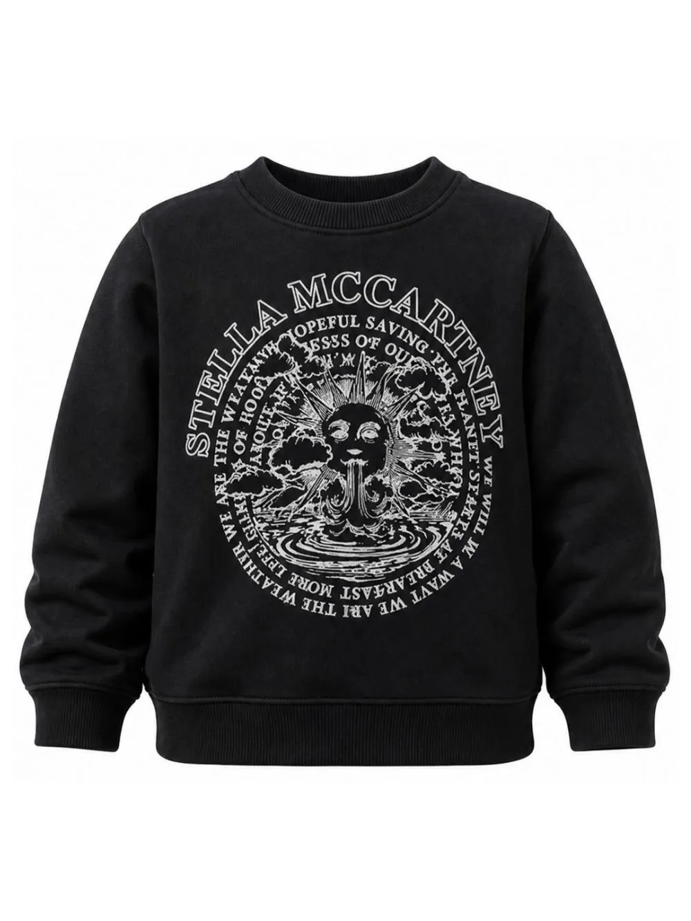Stella McCartney Kids graphic-print sweatshirt Zwart