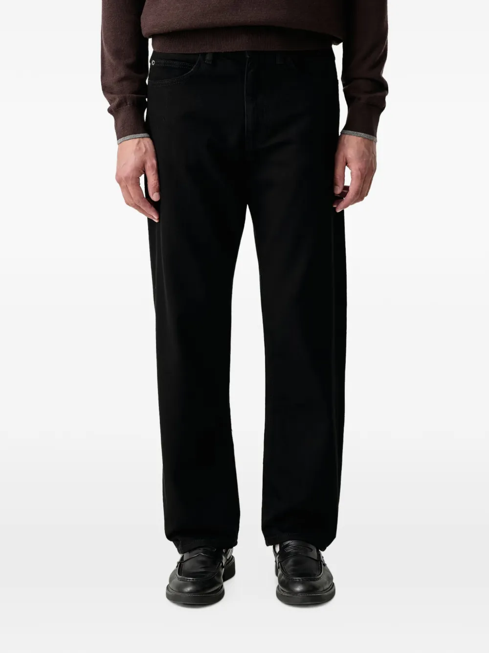 Sisley straight-leg jeans - Nero