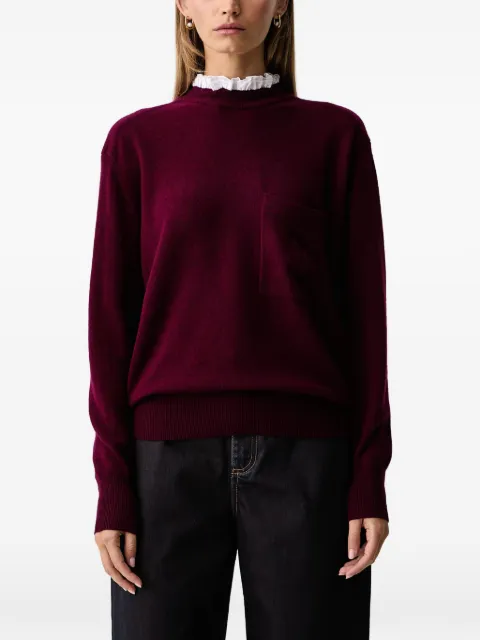 Silvian Heach logo-embroidered chest-pocket sweater