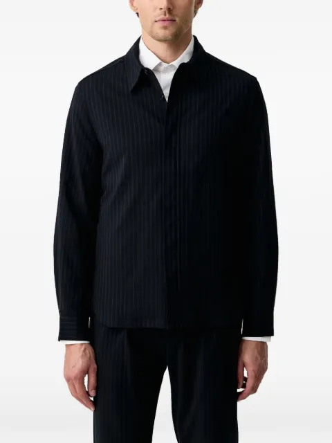 Sisley pinstripe-pattern shirt jacket