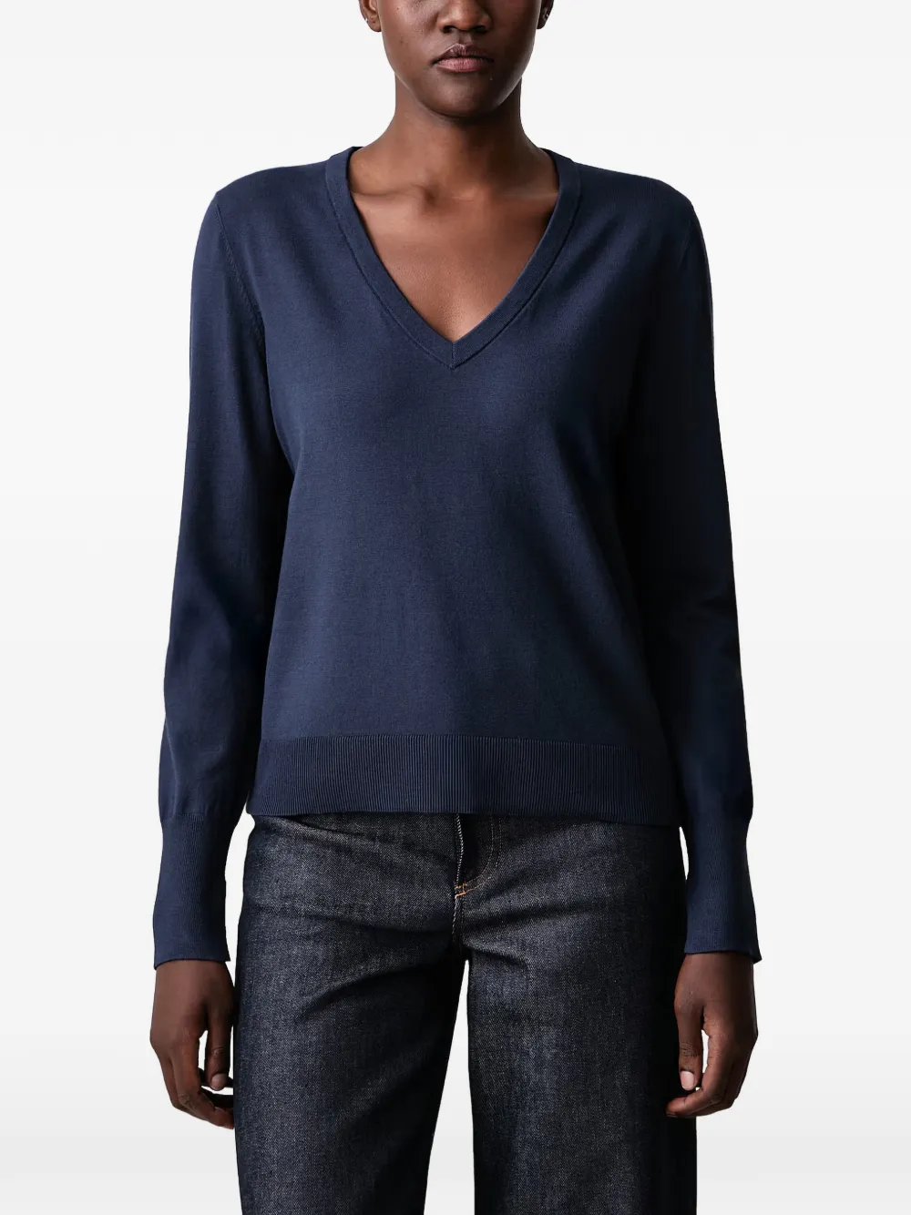 Sisley V-neck sweater - Blu