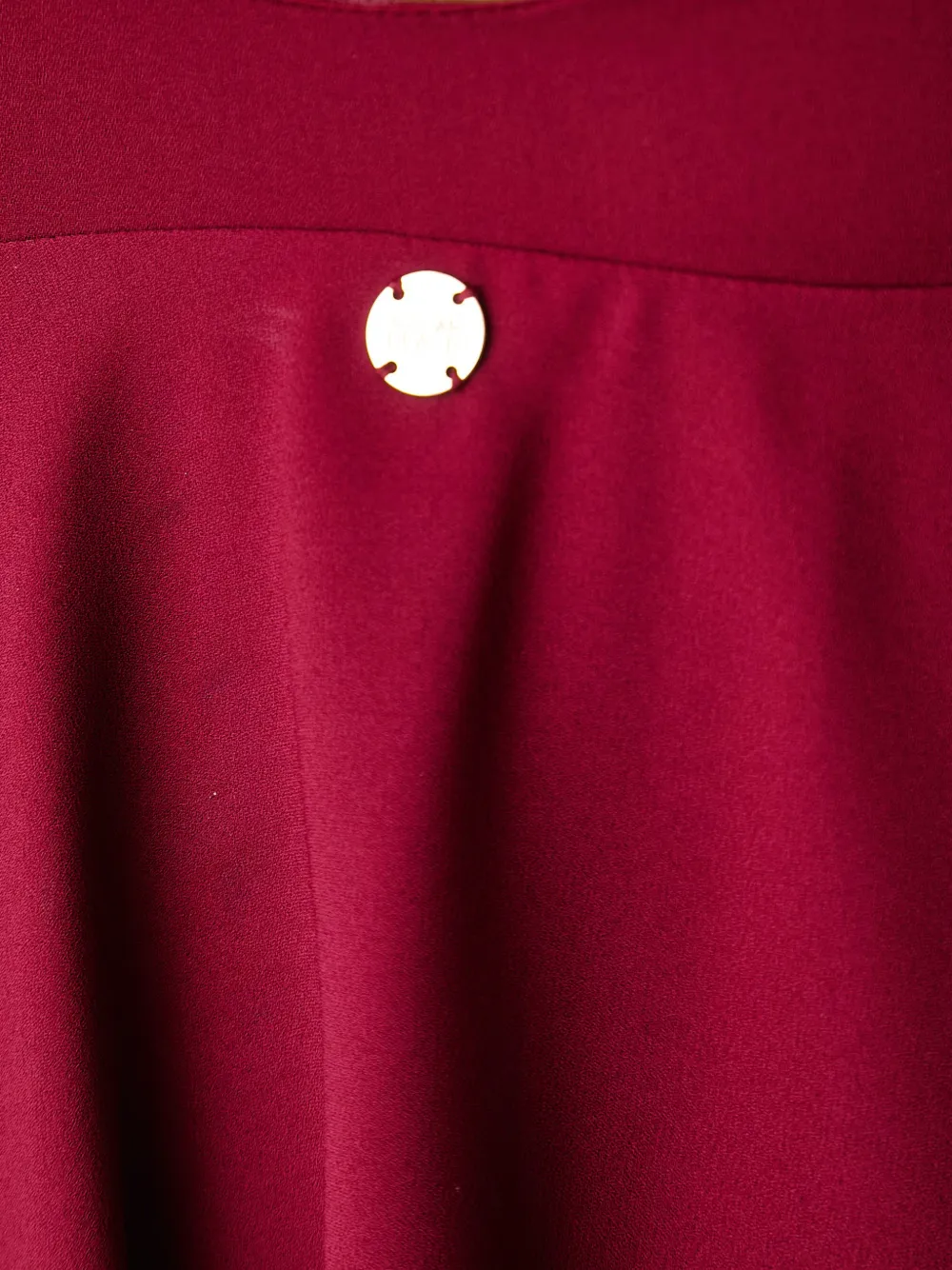 Silvian Heach Midi-jurk met strik en asymmetrische zoom Rood