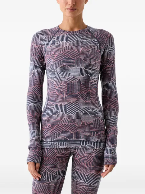 Smartwool geometric-print raglan-sleeve top