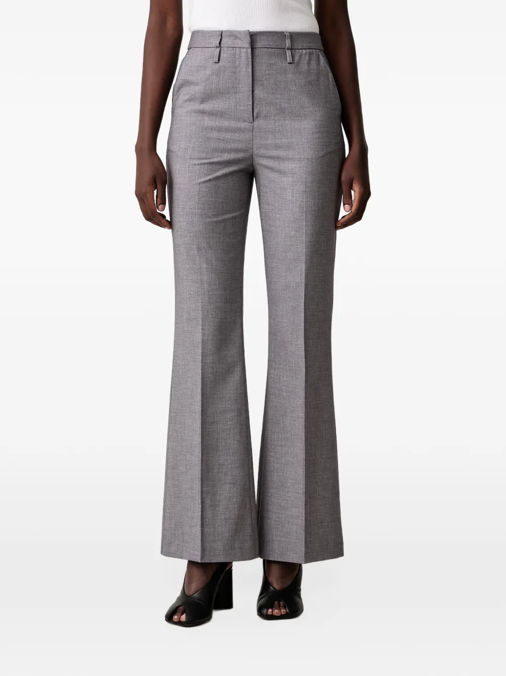 Sisley センタープレス フレアパンツ | グレー | Image 1