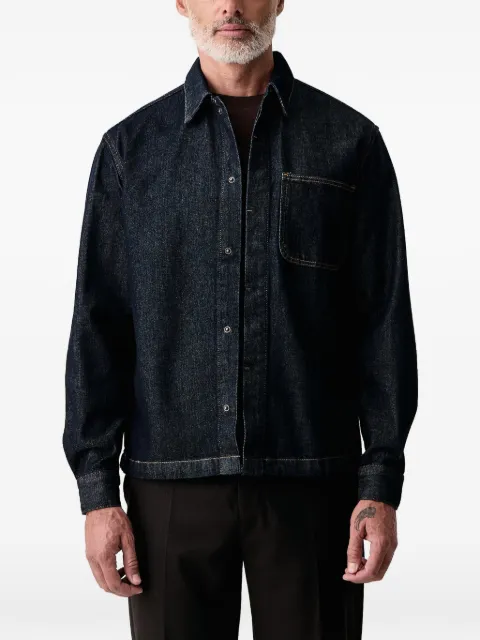 Sisley chest-pocket denim shirt jacket