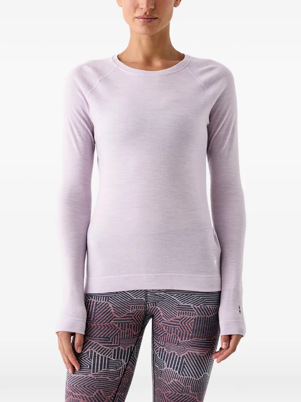 Smartwool merino-wool long-sleeved t-shirt - Rosa