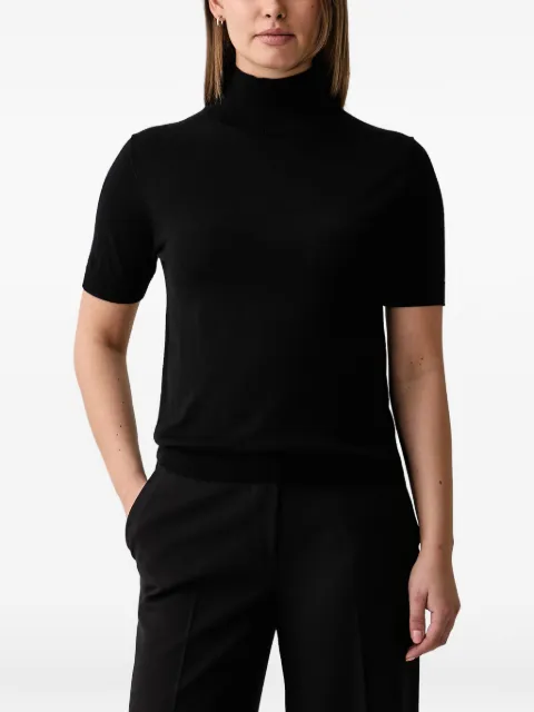kaos roll-neck short-sleeve wool T-shirt