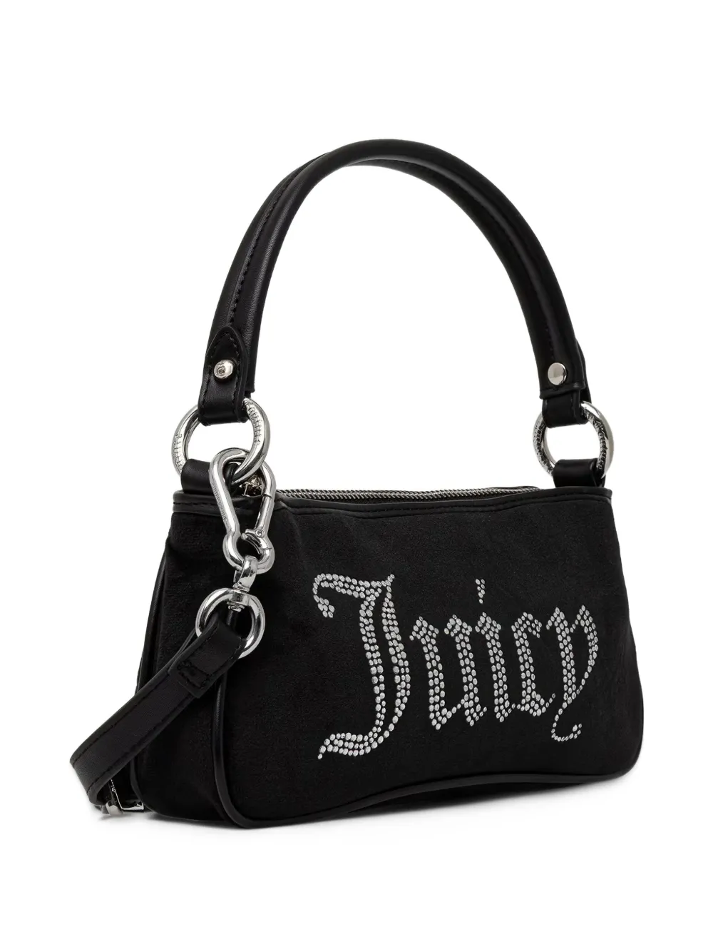 Juicy Couture small Kimberly rhinestone-logo tote bag Zwart