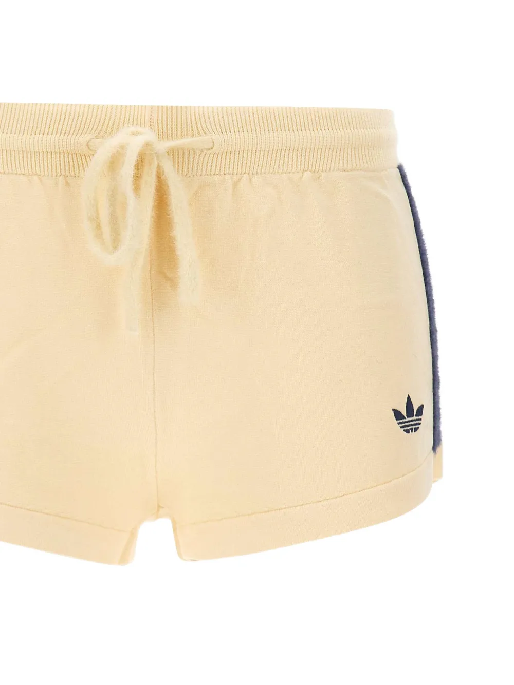 adidas knitted shorts Beige