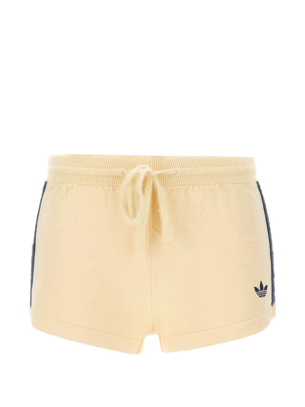 adidas knitted shorts Beige