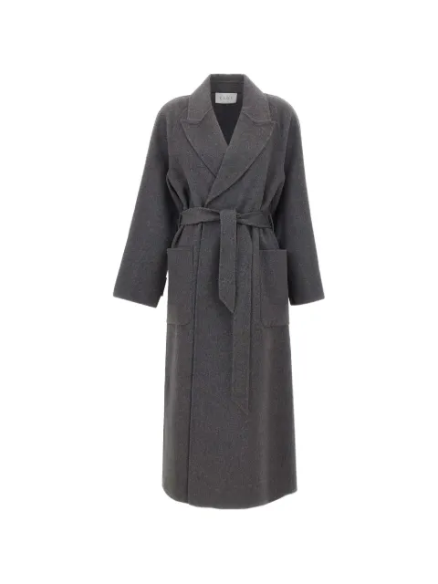 kaos belted lapel coat