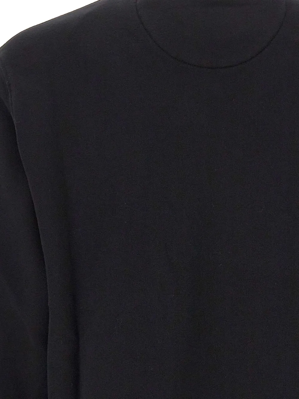 MC2 Saint Barth black Fourseason cotton sweatshirt with logo-embroidery Zwart