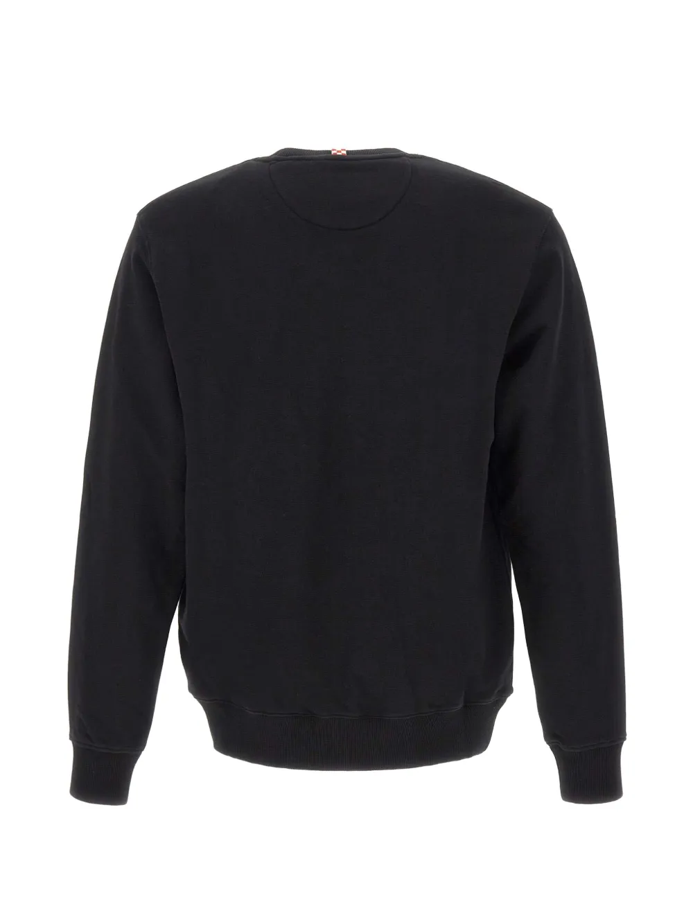 MC2 Saint Barth black Fourseason cotton sweatshirt with logo-embroidery Zwart