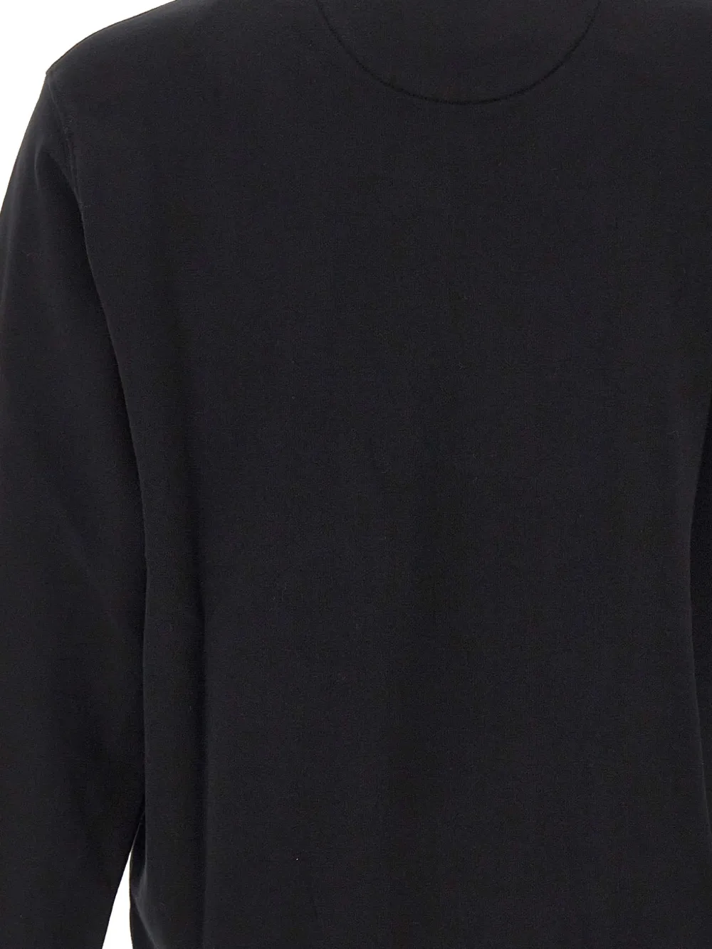 MC2 Saint Barth black Fourseason cotton sweatshirt with logo-embroidery Zwart