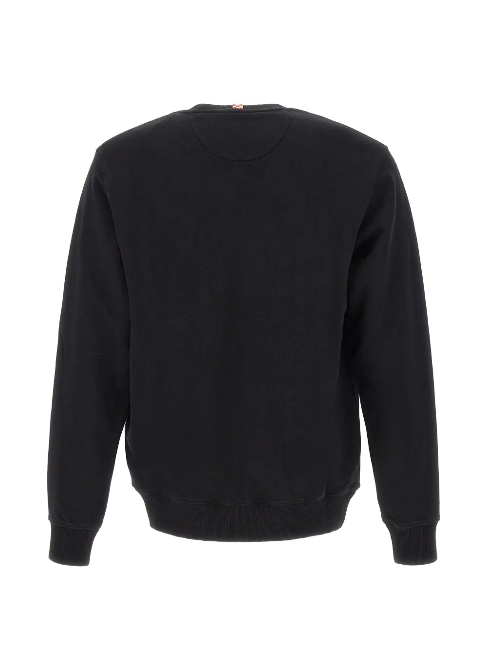 MC2 Saint Barth black Fourseason cotton sweatshirt with logo-embroidery Zwart
