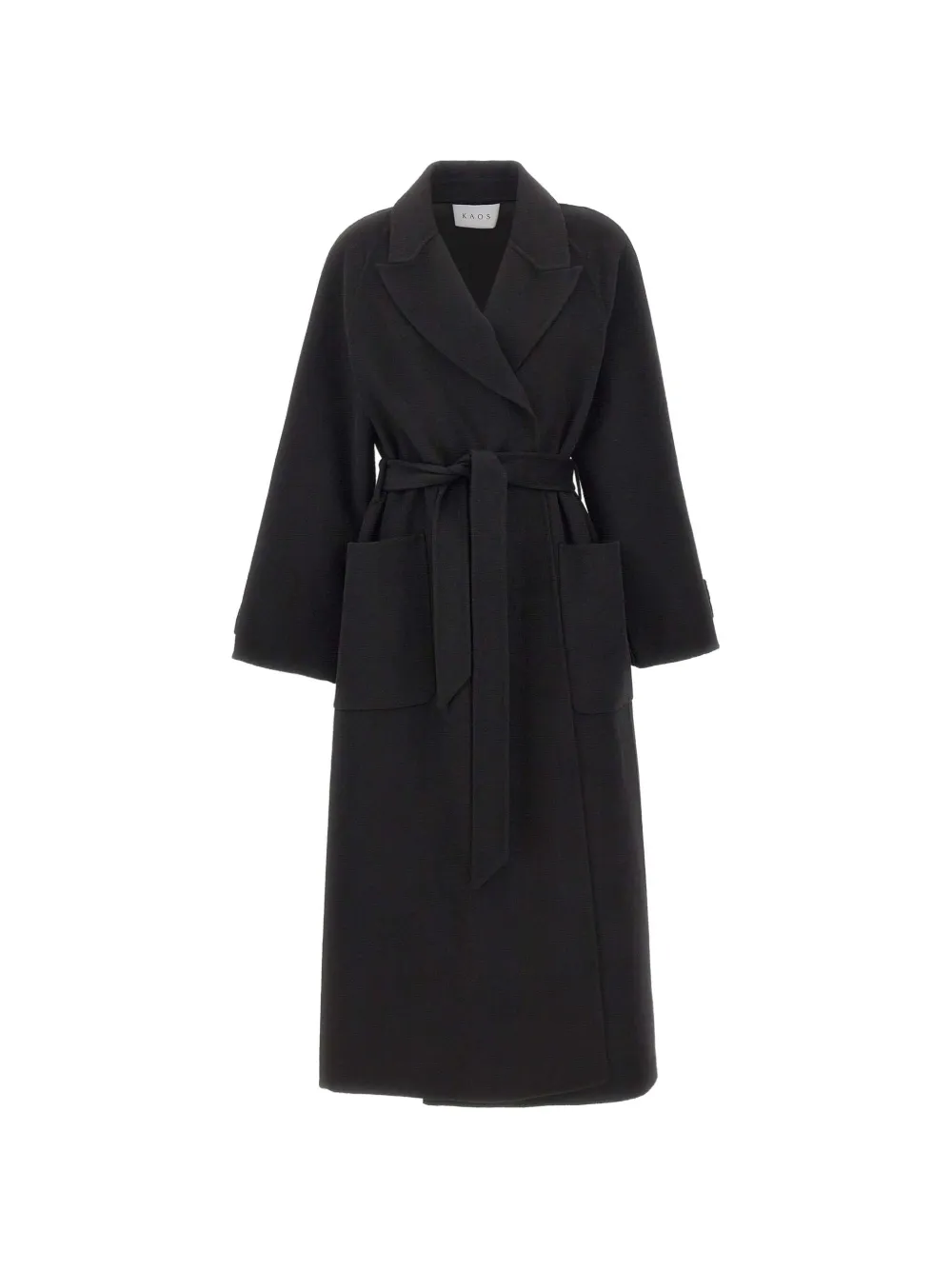 kaos belted notch-lapel coat - Noir kaos belted notch-lapel coat - Noir