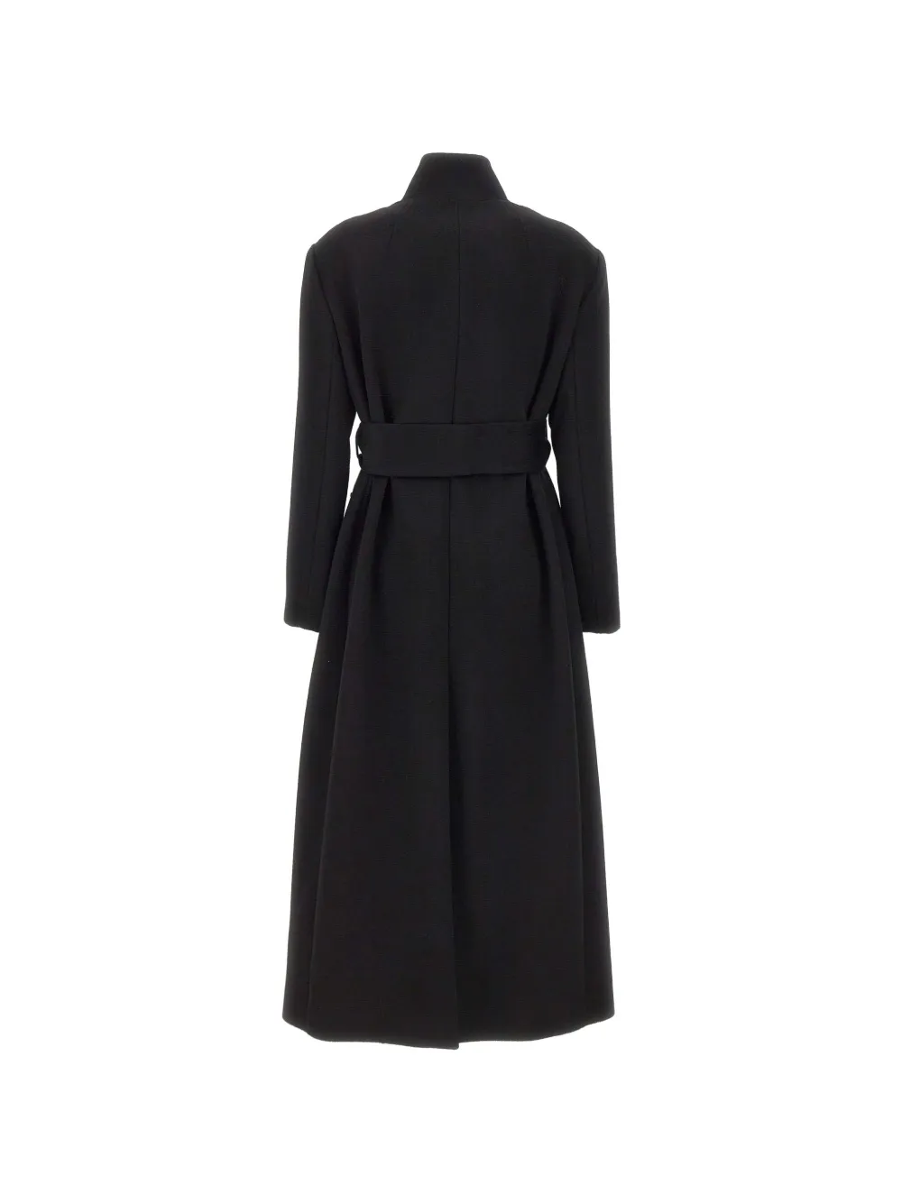 Marella belted single-breasted coat Zwart