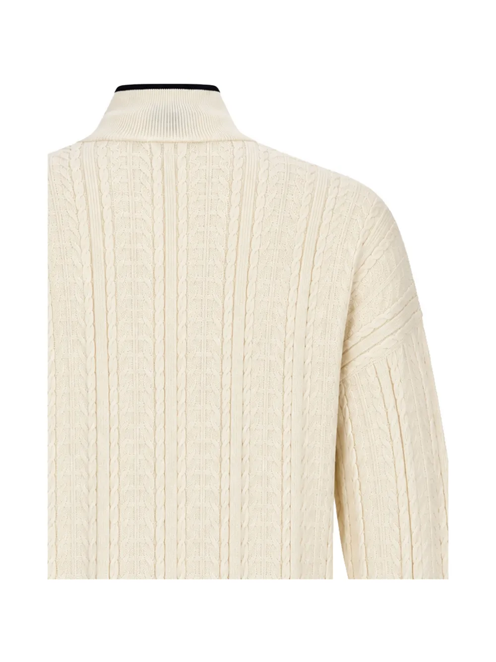 adidas Firebird cable-knit track top Beige