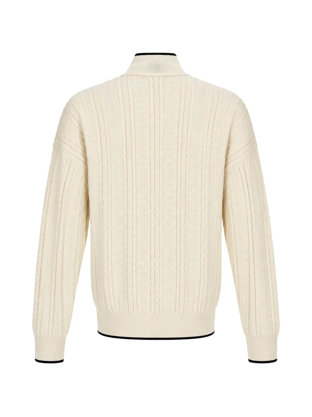 adidas Firebird cable-knit track top Beige