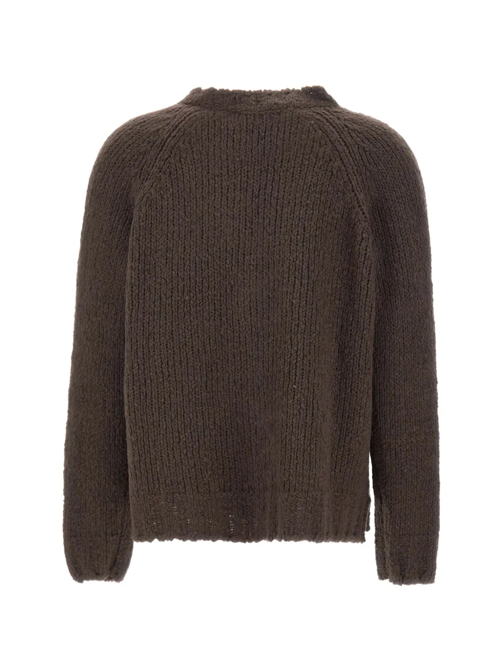 Gran Sasso braided-knit V-neck cardigan Bruin