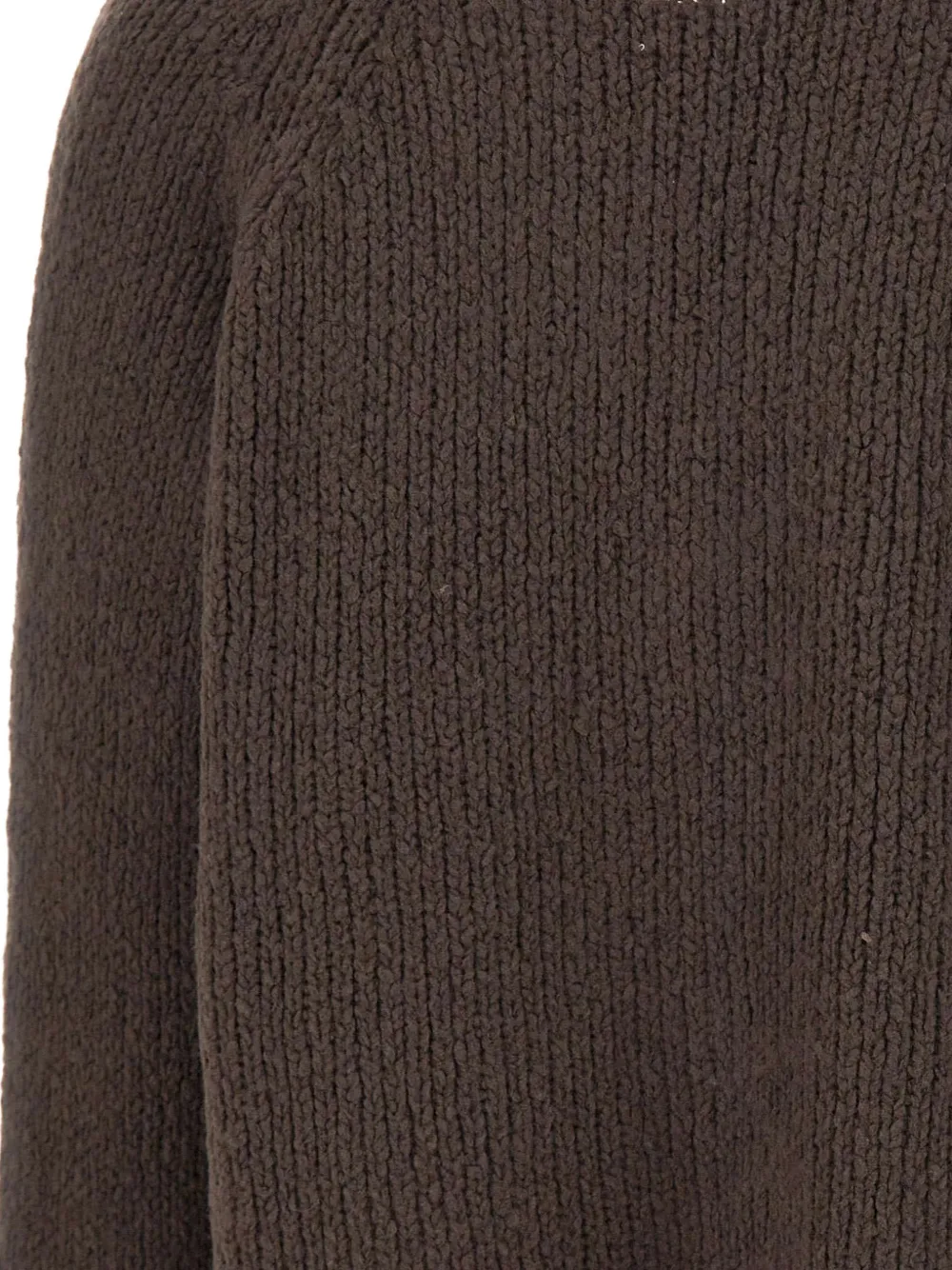 Gran Sasso braided-knit V-neck cardigan Bruin