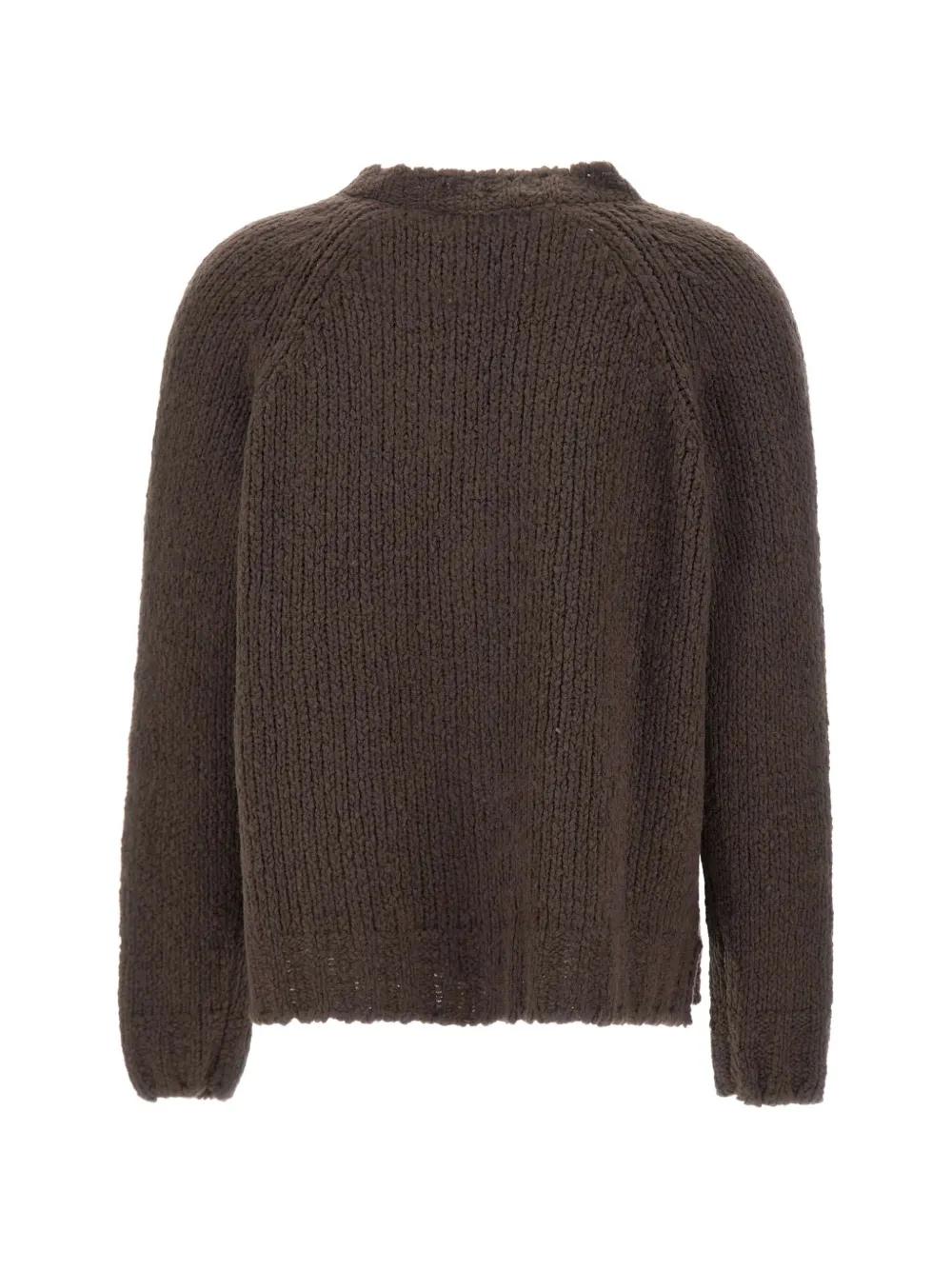 Gran Sasso braided-knit V-neck cardigan Bruin