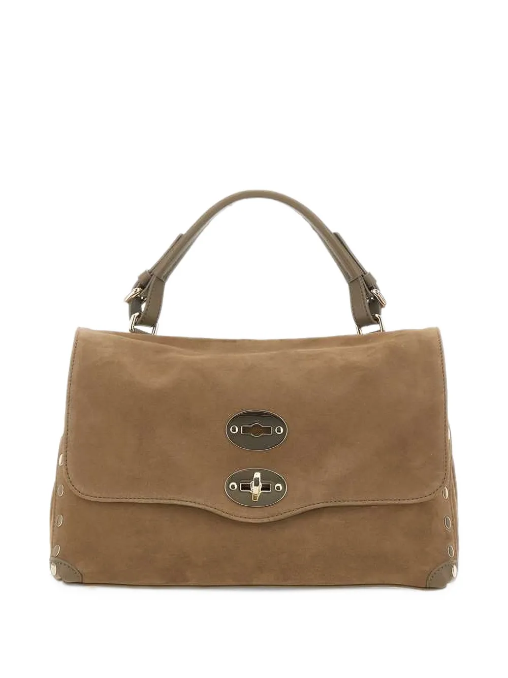 Zanellato Postina Zashmere stud-embellished tote bag Bruin