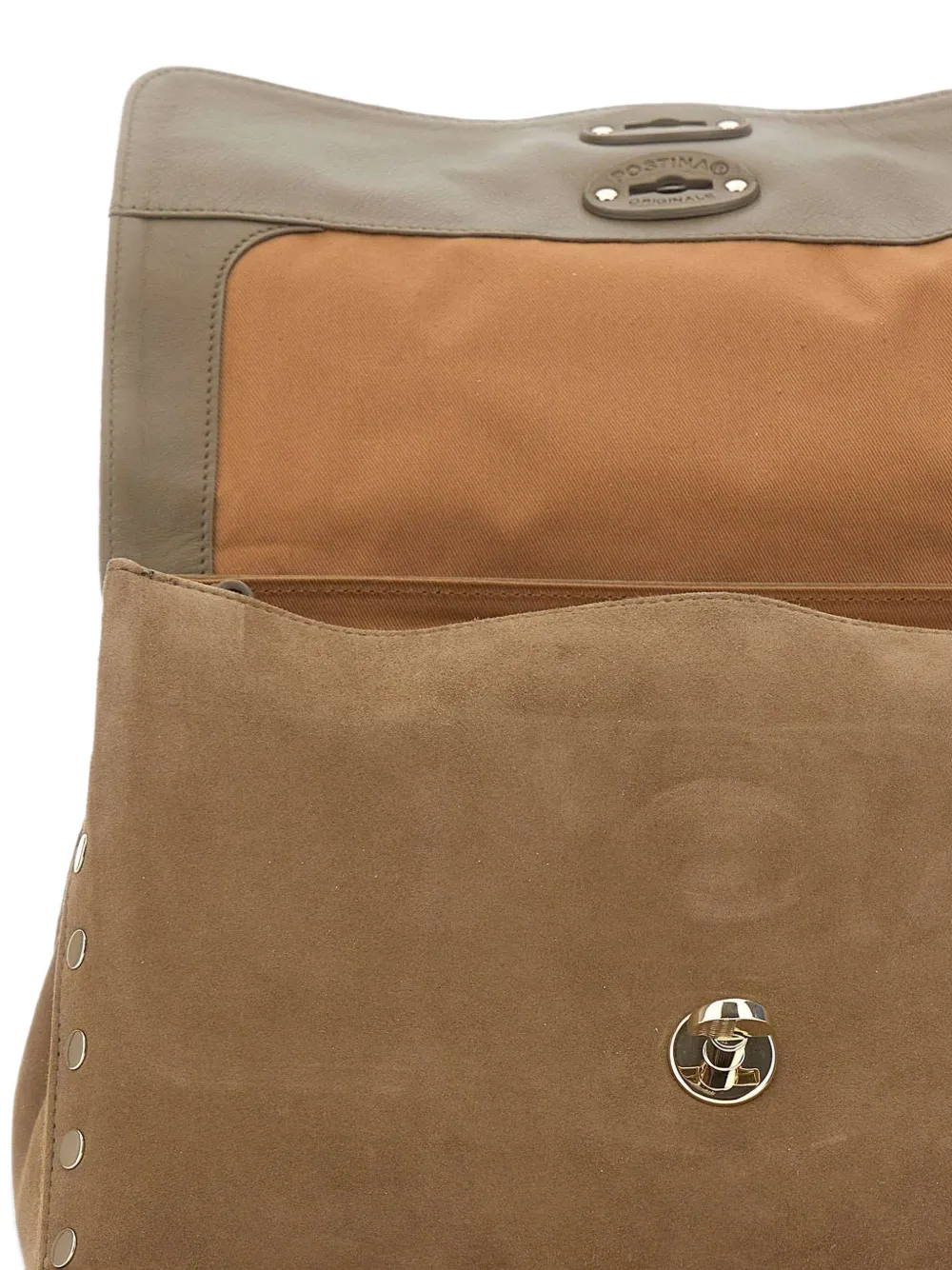 Zanellato Postina Zashmere stud-embellished tote bag Bruin