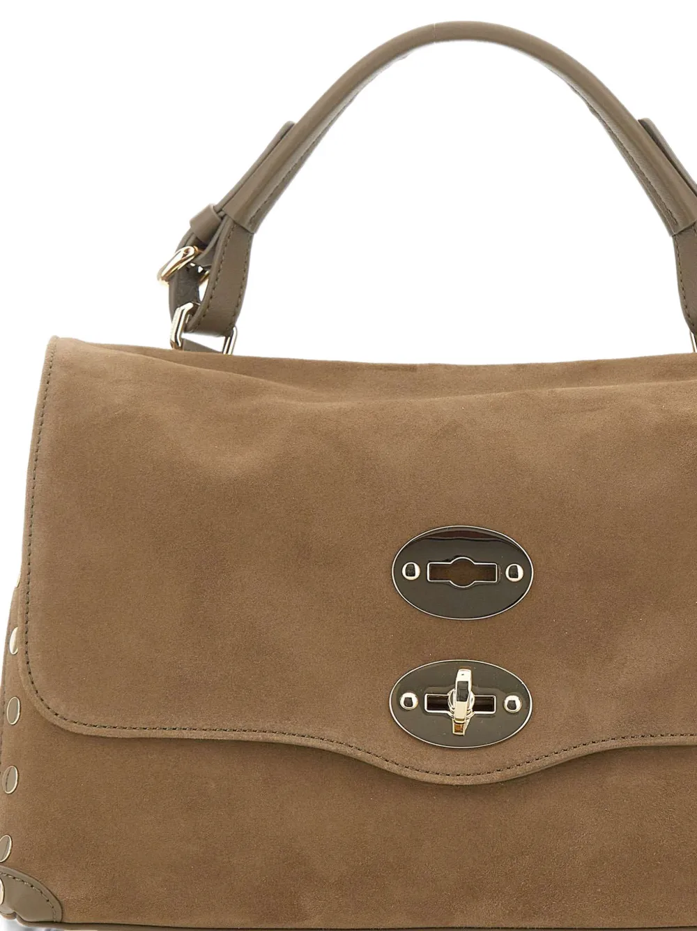 Zanellato Postina Zashmere stud-embellished tote bag Bruin