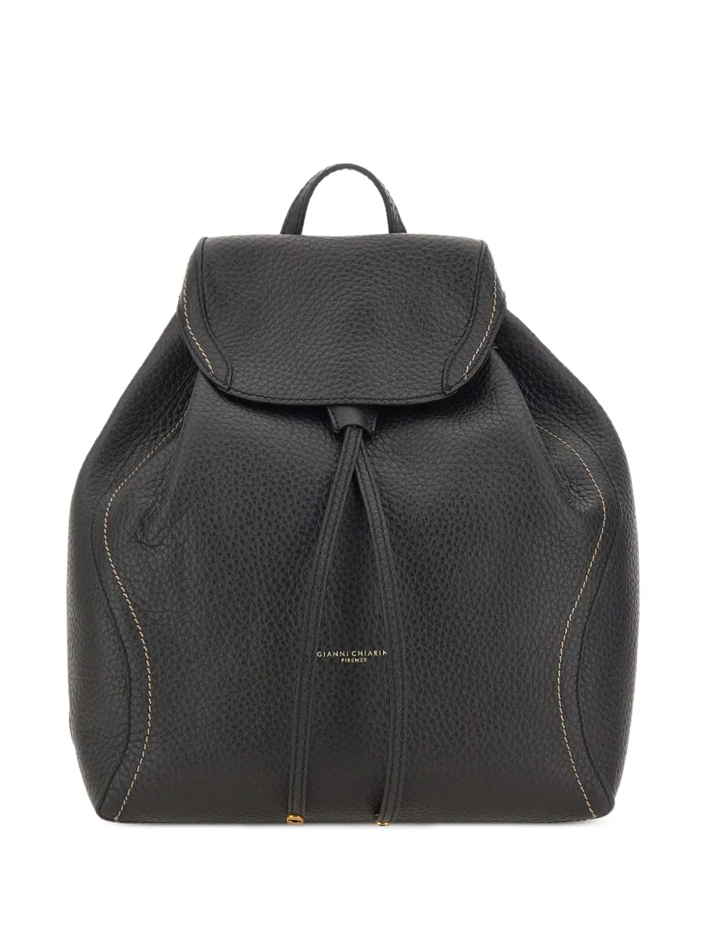 GIANNI CHIARINI medium Violette grained bovine leather backpack - Nero
