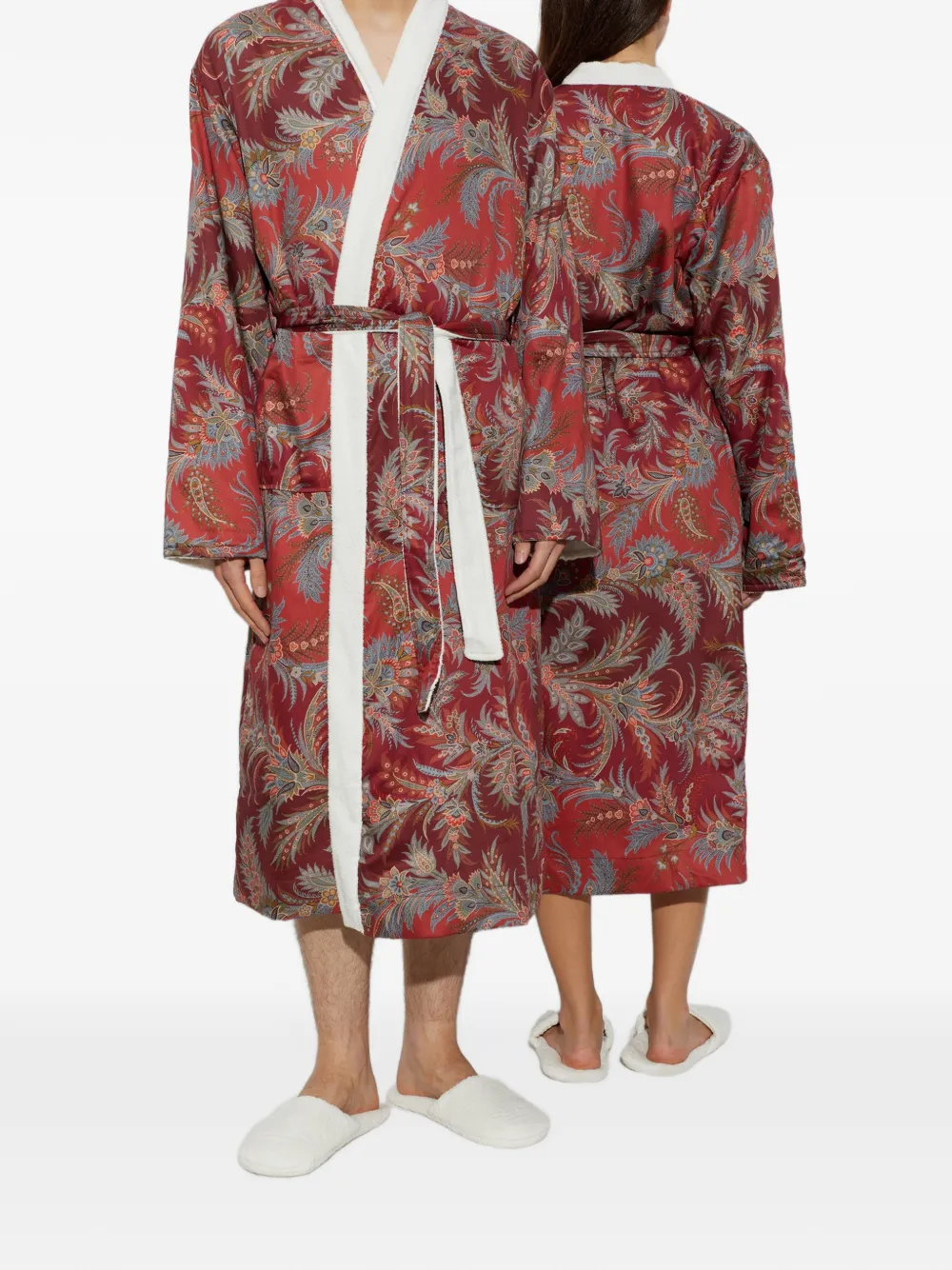 ETRO Badjas met paisley-print Rood