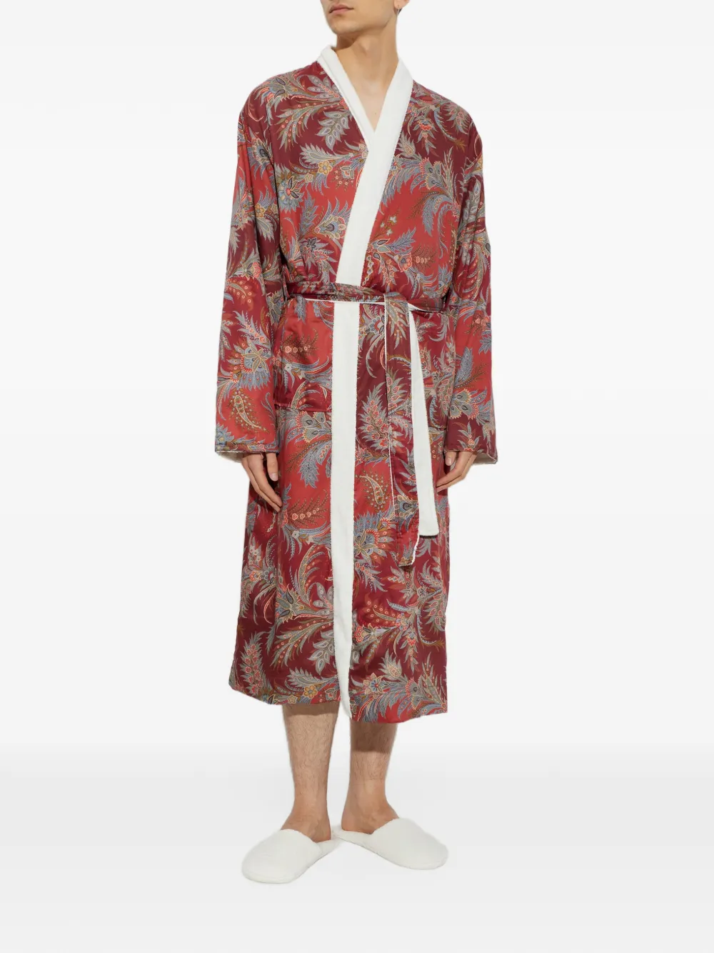 ETRO Badjas met paisley-print Rood