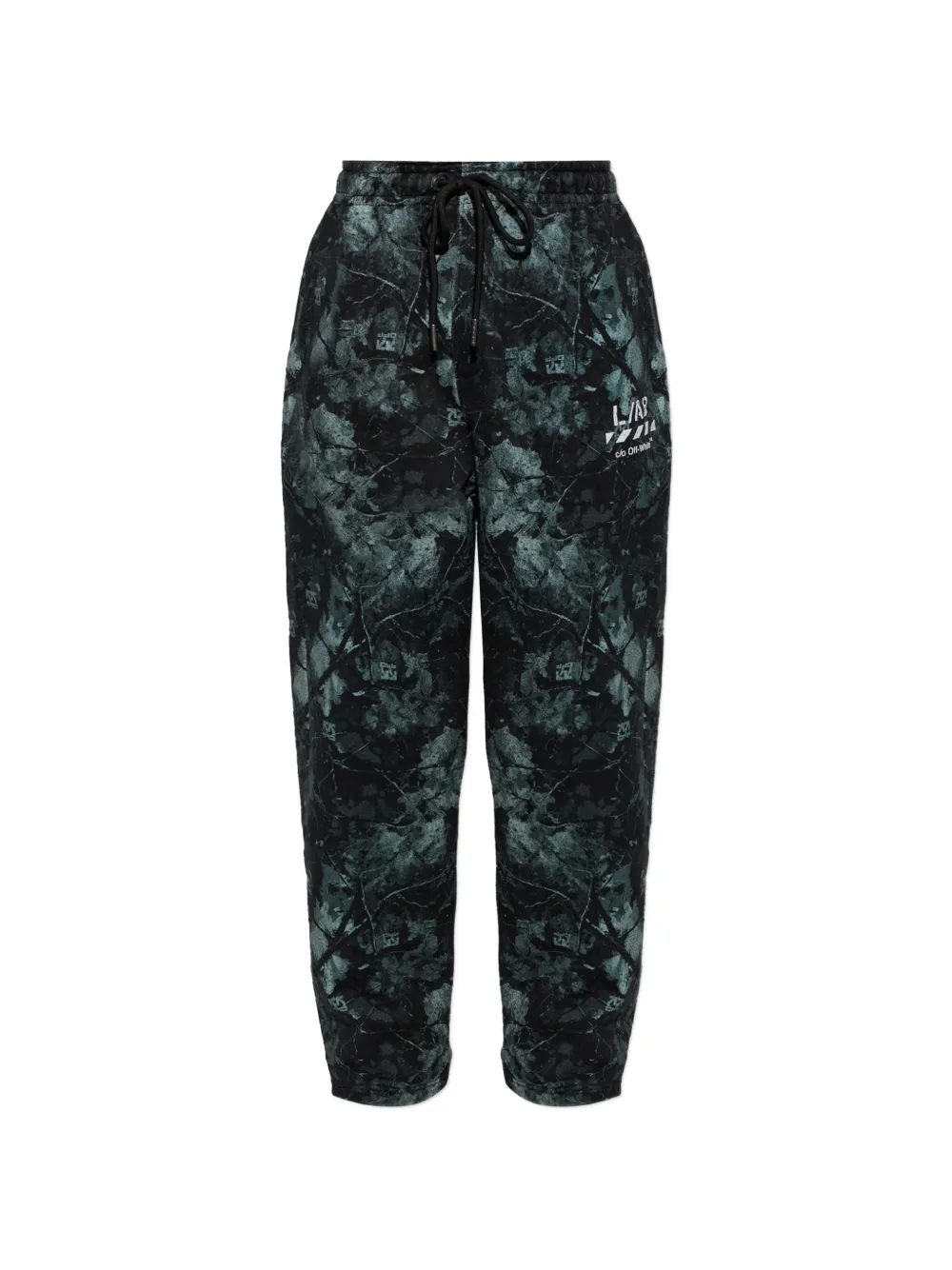 L/ab c/o Off-White printed track pants - Nero
