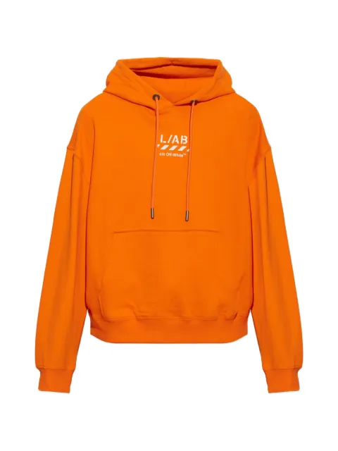 L/ab c/o Off-White hoodie Core Diagonal à logo imprimé