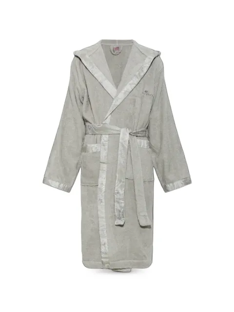 ETRO paisley-trim hooded dressing gown