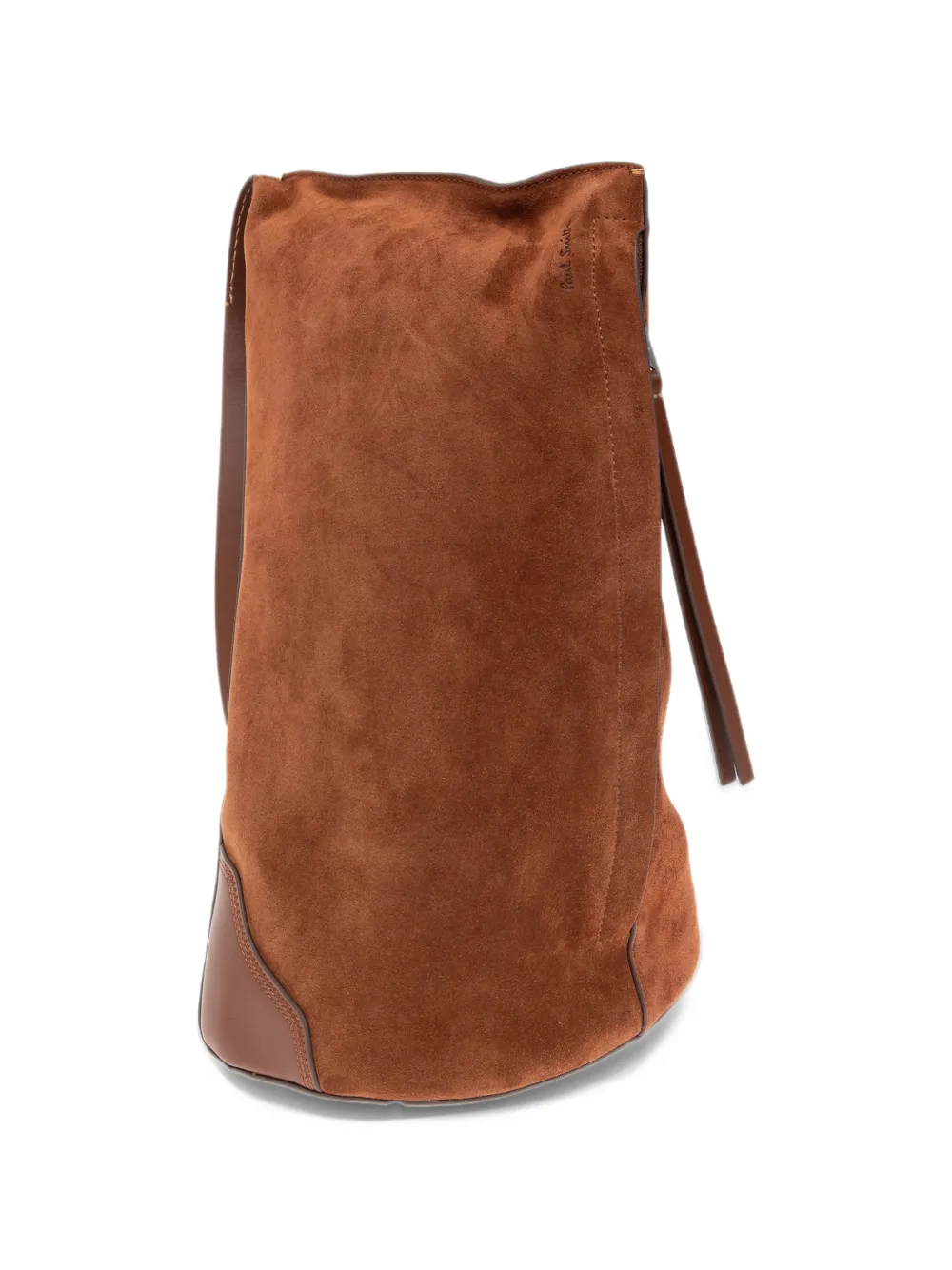 PS Paul Smith suede sling backpack - Marrone