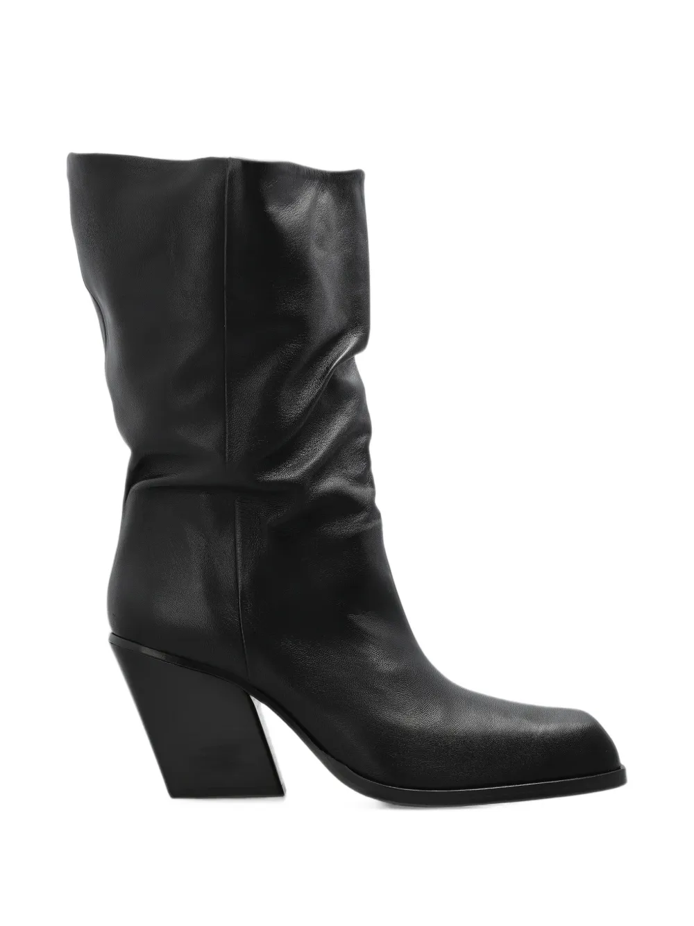 Yuzefi Delavar Slouch leather boots - Noir