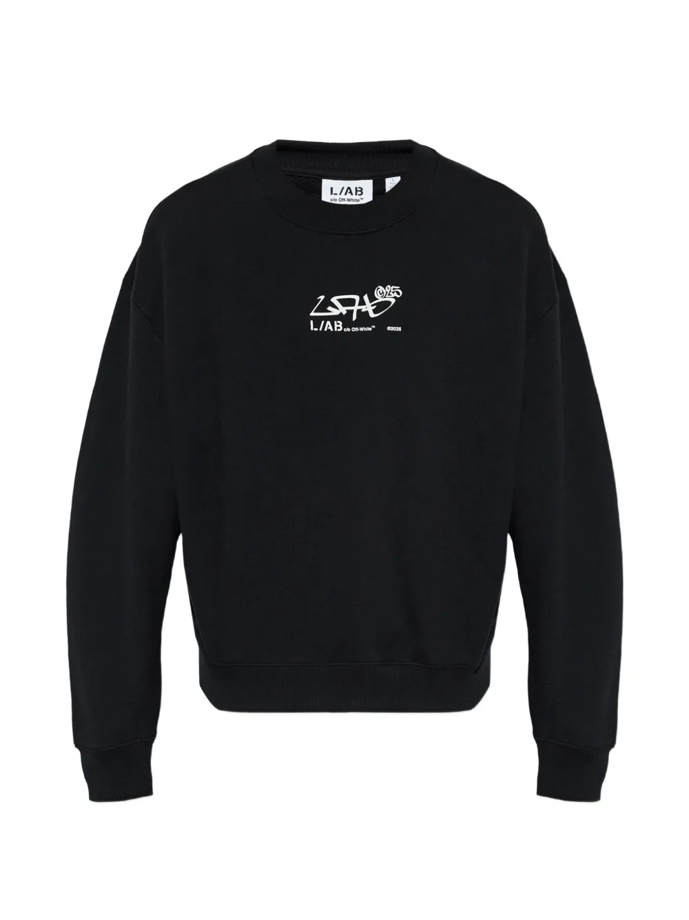 L/ab c/o Off-White logo-print sweatshirt - Nero