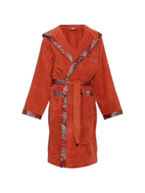 ETRO Paisley-trim hooded dressing gown