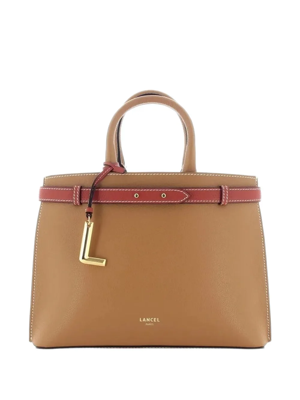 Lancel ベルテッド レザーハンドバッグ | ブラウン | Image 1