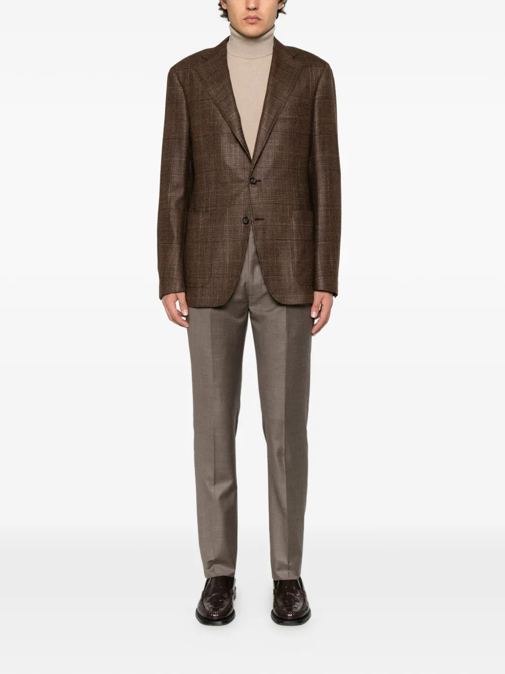 Canali check-pattern blazer Bruin