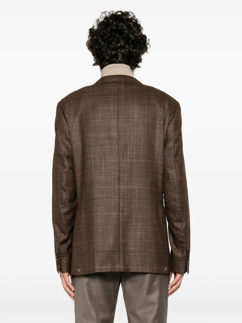 Canali check-pattern blazer Bruin