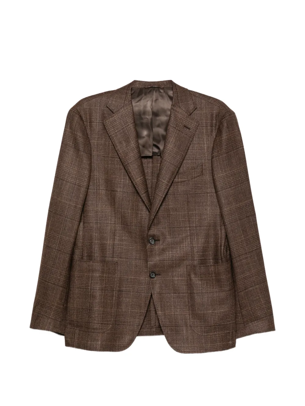 Canali check-pattern blazer | Brown | Image 1
